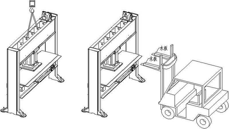 Trak forklift mesin yang dibongkar Rajah 2_副本